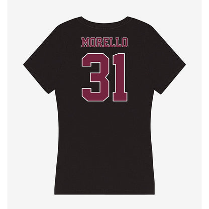 Fordham - NCAA Baseball : Mason Morello - Women's V-Neck T-Shirt-1