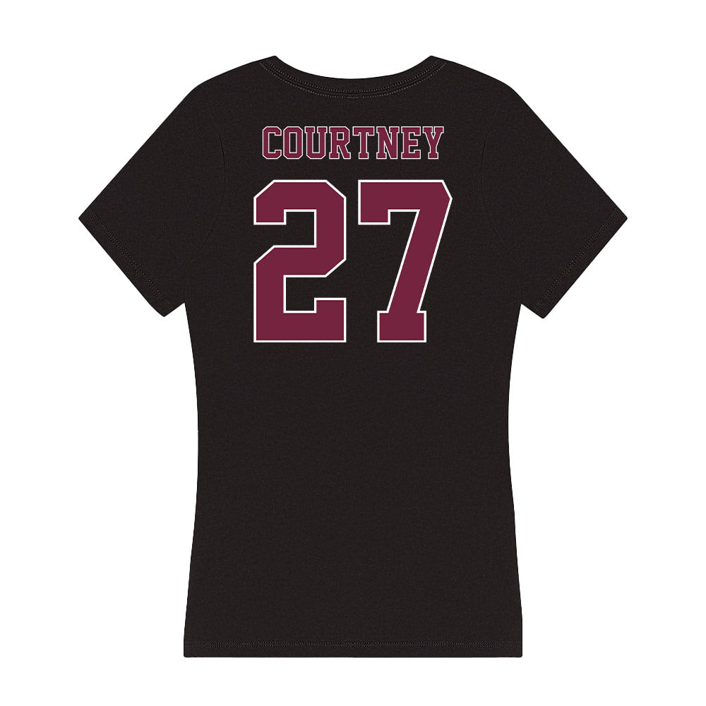 Fordham - NCAA Football : Mike Courtney - Women's V-Neck T-Shirt-1
