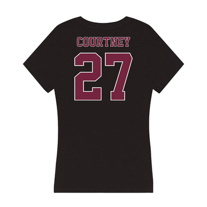 Fordham - NCAA Football : Mike Courtney - Women's V-Neck T-Shirt-1