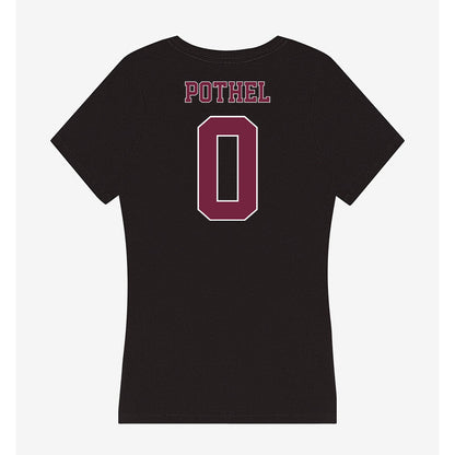 Fordham - NCAA Football : Krystian Pothel - Women's V-Neck T-Shirt-1