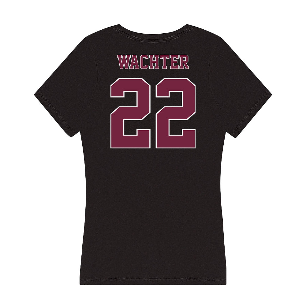 Fordham - NCAA Baseball : TJ Wachter - Women's V-Neck T-Shirt-1
