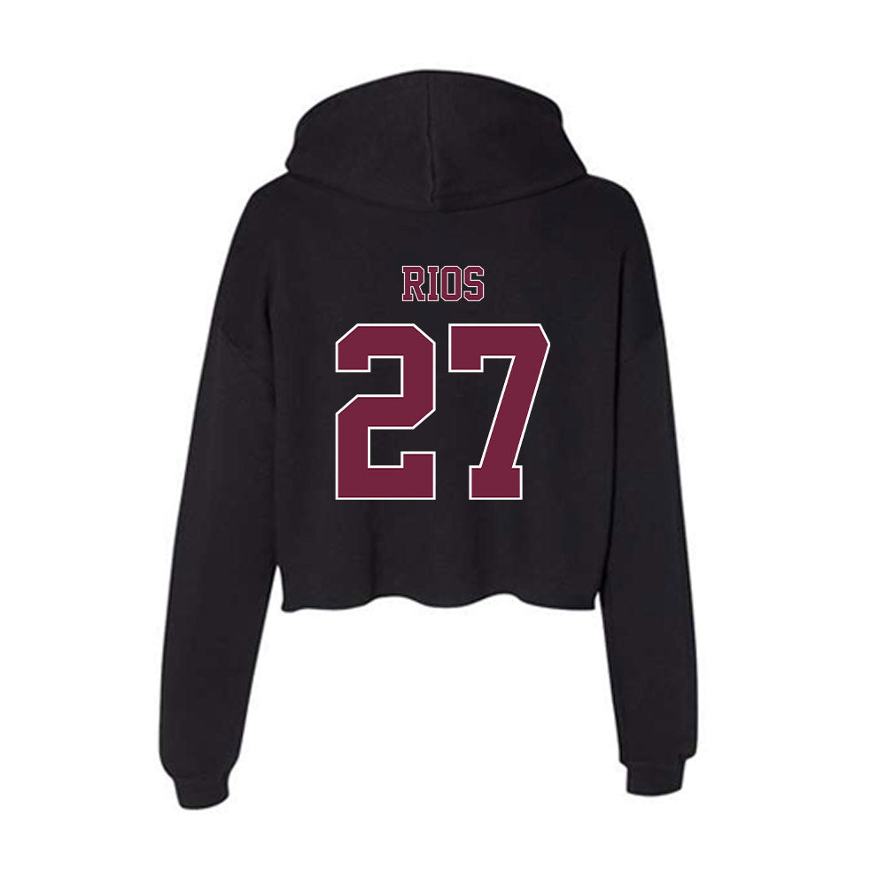 Fordham - NCAA Women's Soccer : Lucy Rios - Women's Crop Fleece Hoodie-1