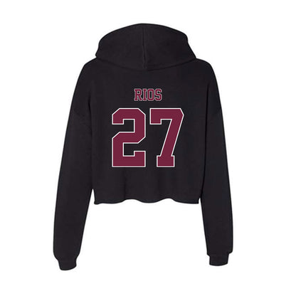 Fordham - NCAA Women's Soccer : Lucy Rios - Women's Crop Fleece Hoodie-1