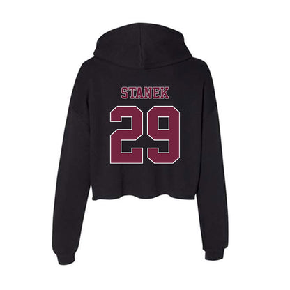 Fordham - NCAA Football : Gavin Stanek - Women's Crop Fleece Hoodie-1