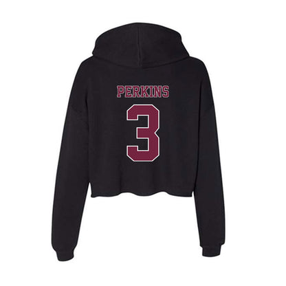 Fordham - NCAA Football : Nahil Perkins - Women's Crop Fleece Hoodie-1