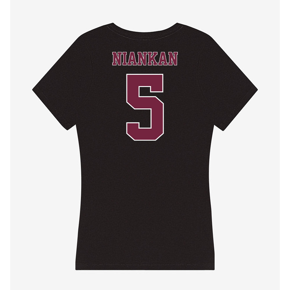 Fordham - NCAA Women's Basketball : Ornella Niankan - Classic Shersey Women's V-Neck T-Shirt-1