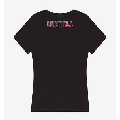 Fordham - NCAA Women's Swimming & Diving : Lexi Lundell - Women's V-Neck T-Shirt-1