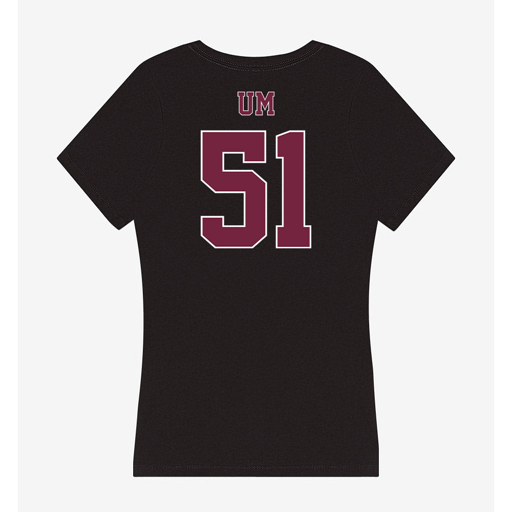 Fordham - NCAA Football : Ryan Um - Classic Shersey Women's V-Neck T-Shirt-1