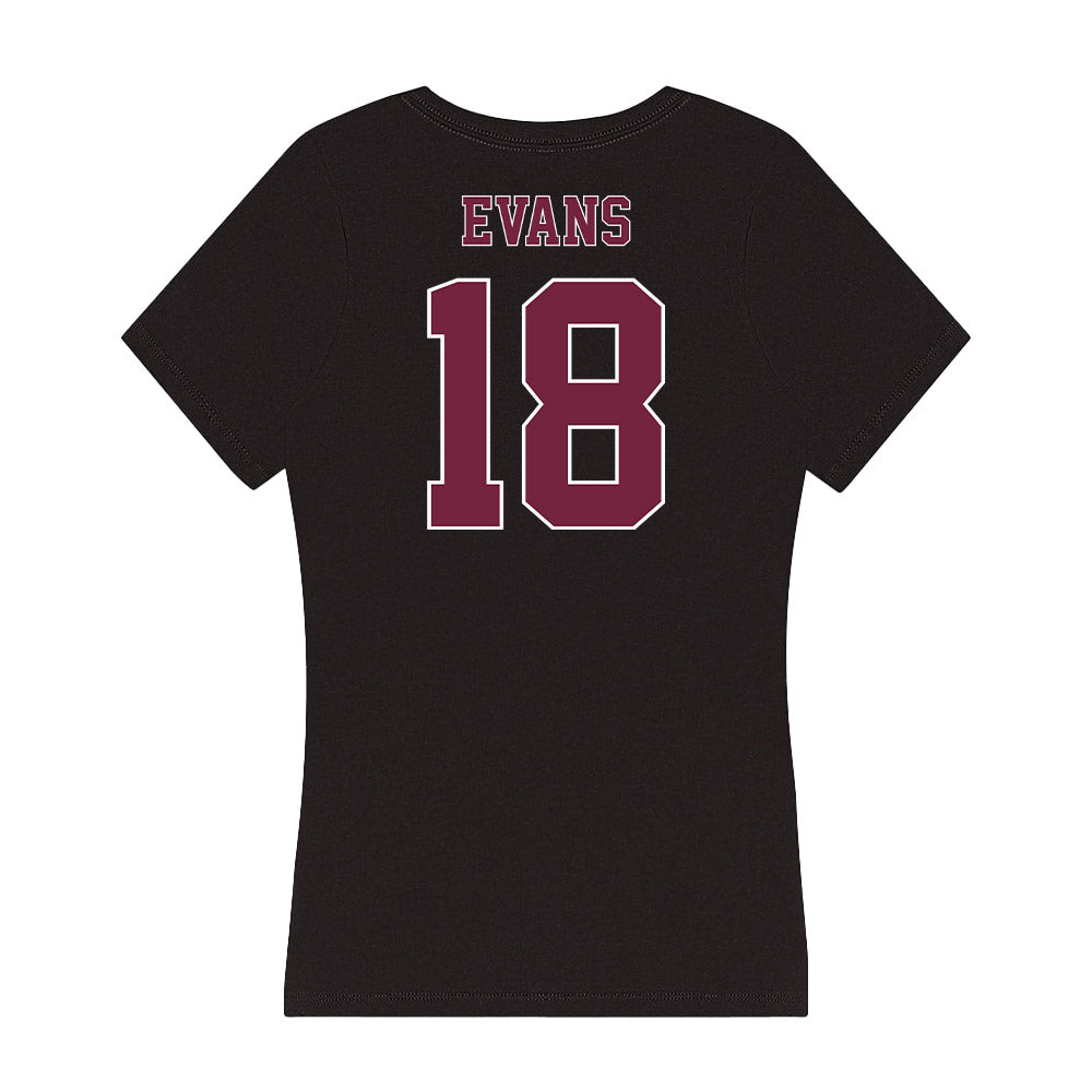 Fordham - NCAA Football : Jayln Evans - Women's V-Neck T-Shirt-1