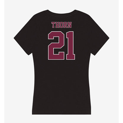 Fordham - NCAA Football : Michael Thorn - Women's V-Neck T-Shirt-1