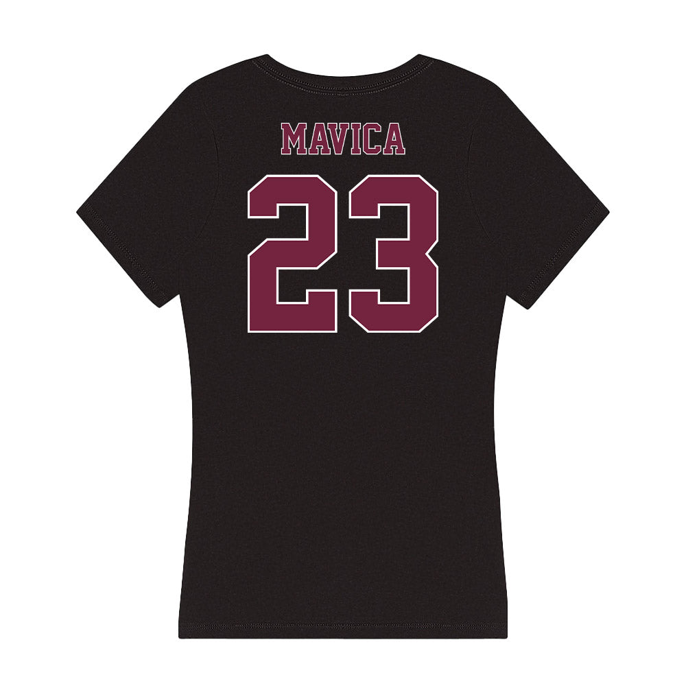 Fordham - NCAA Men's Soccer : Nicholas Mavica - Women's V-Neck T-Shirt-1