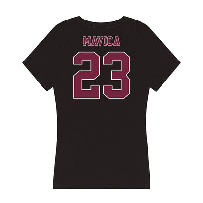 Fordham - NCAA Men's Soccer : Nicholas Mavica - Women's V-Neck T-Shirt-1