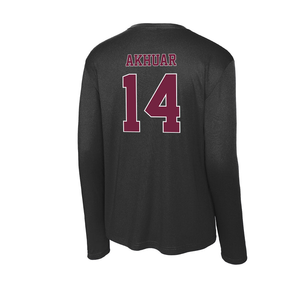 Fordham - NCAA Men's Basketball : Roor Akhuar - Activewear Long Sleeve T-Shirt-1
