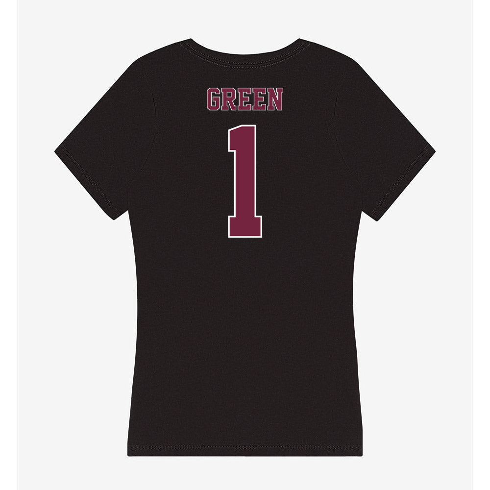 Fordham - NCAA Women's Soccer : Addison Green - Women's V-Neck T-Shirt-1