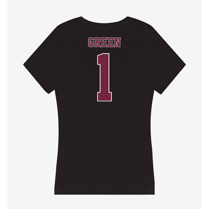 Fordham - NCAA Women's Soccer : Addison Green - Women's V-Neck T-Shirt-1