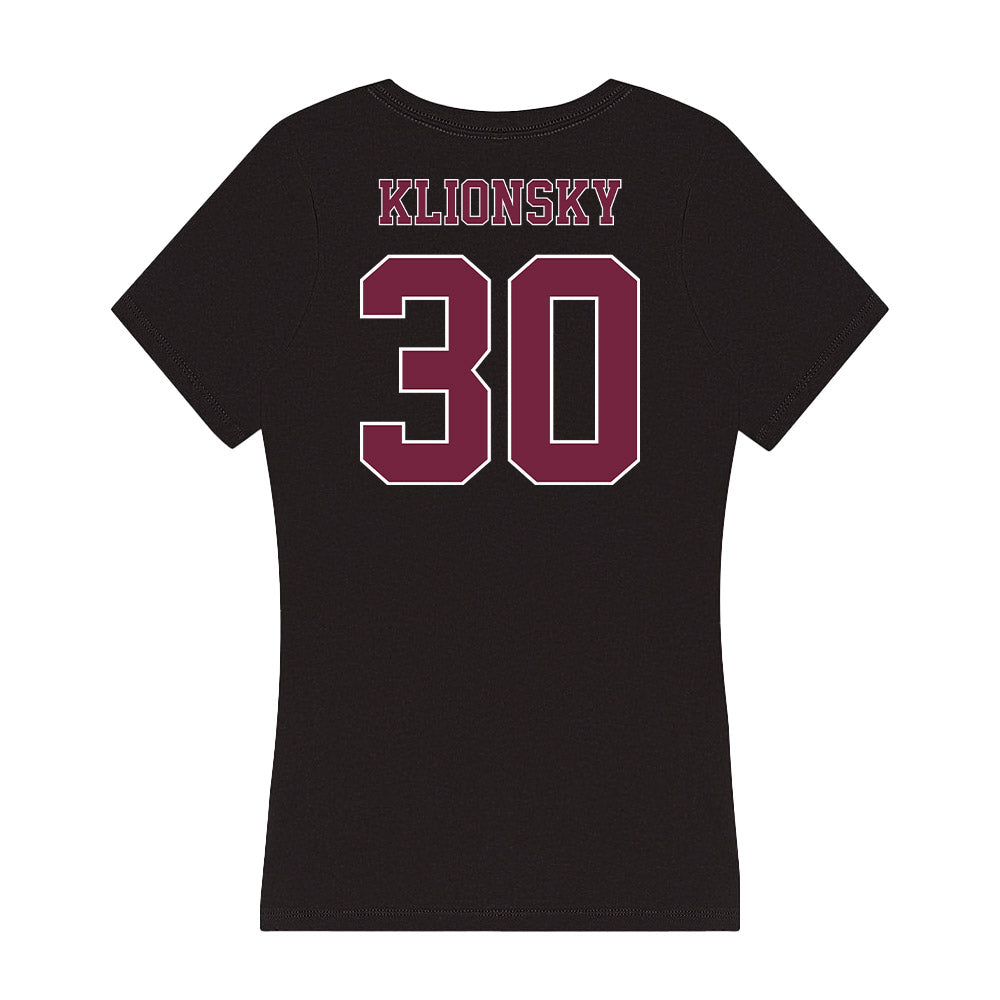Fordham - NCAA Women's Soccer : Audri Klionsky - Women's V-Neck T-Shirt-1