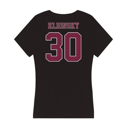 Fordham - NCAA Women's Soccer : Audri Klionsky - Women's V-Neck T-Shirt-1