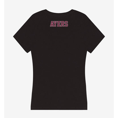 Fordham - NCAA Men's Swimming & Diving : Alex Ayers - Women's V-Neck T-Shirt-1
