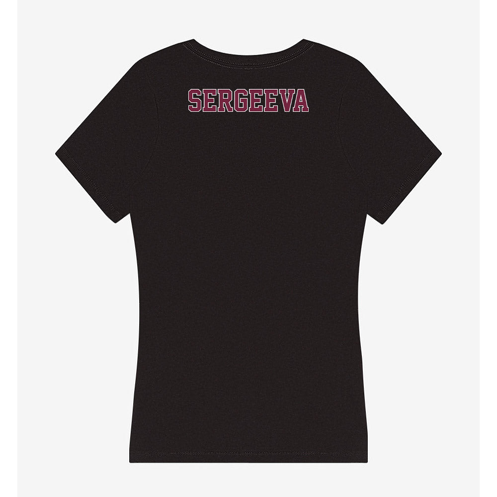 Fordham - NCAA Women's Rowing : Mariya Sergeeva - Women's V-Neck T-Shirt-1