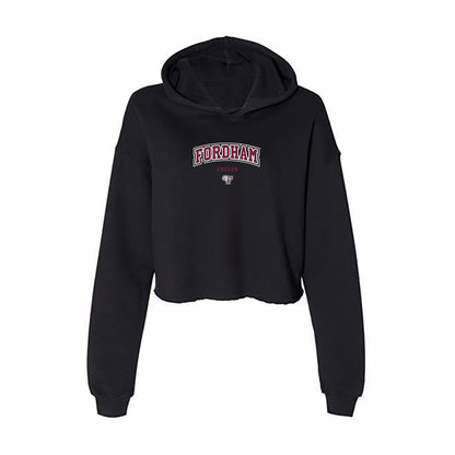 Fordham - NCAA Men's Soccer : Ryan Mattison - Women's Crop Fleece Hoodie-0