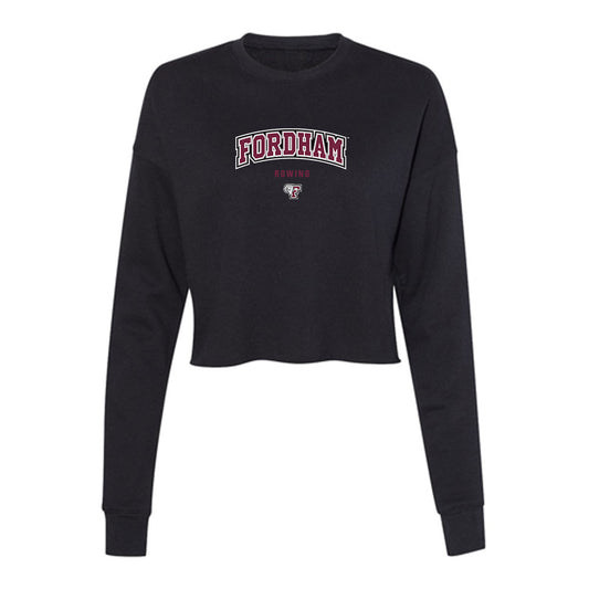 Fordham - NCAA Women's Rowing : Elizabeth Tusa - Women's Cropped Crew Fleece-0