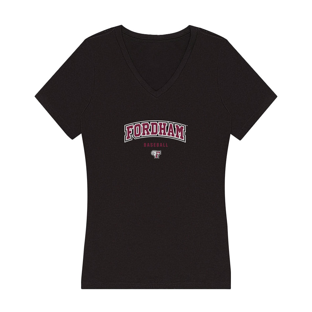 Fordham - NCAA Baseball : TJ Wachter - Women's V-Neck T-Shirt-0