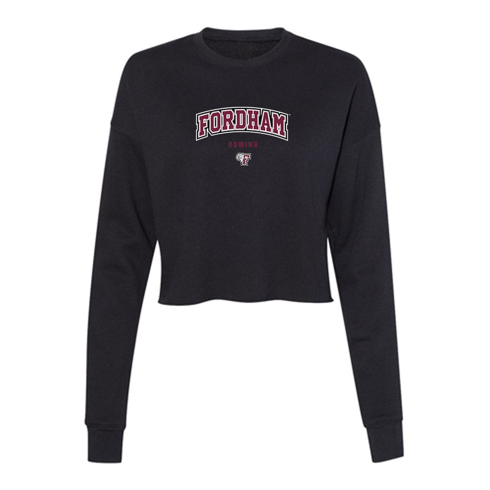 Fordham - NCAA Women's Rowing : Anna Calendrillo - Women's Cropped Crew Fleece-0
