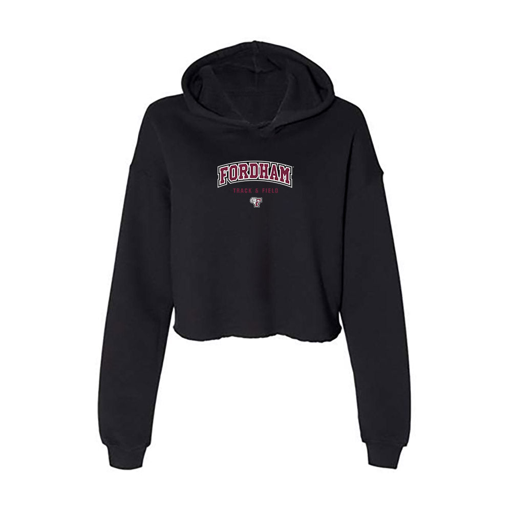 Fordham - NCAA Men's Track & Field : Constentino Proscia - Women's Crop Fleece Hoodie-0