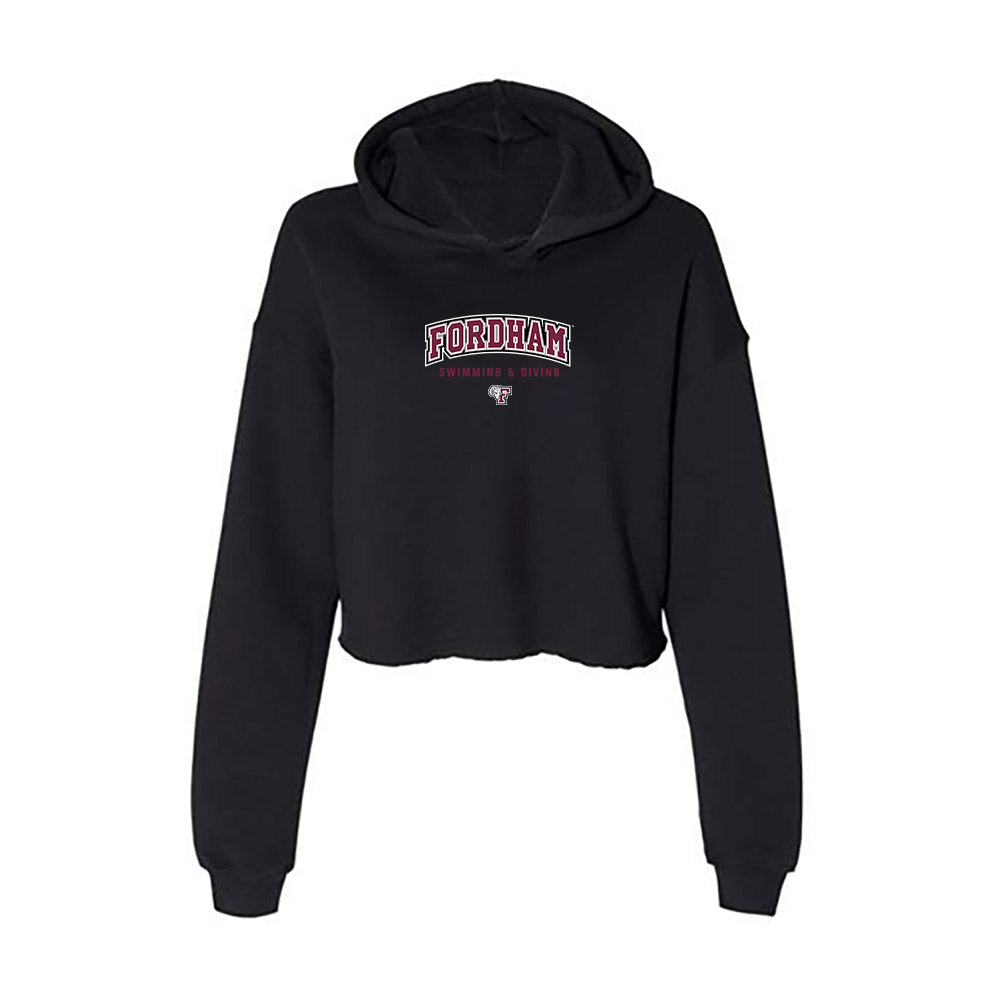 Fordham - NCAA Women's Swimming & Diving : Lexi Lundell - Women's Crop Fleece Hoodie-0