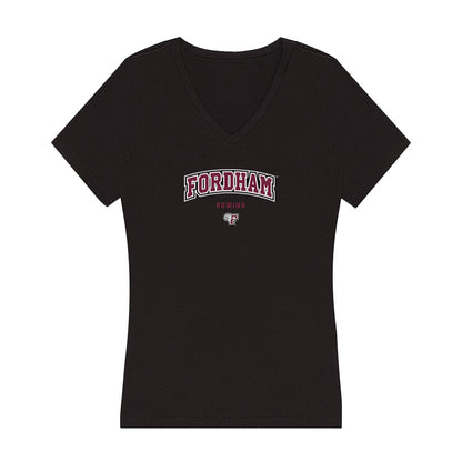 Fordham - NCAA Women's Rowing : Anna Calendrillo - Women's V-Neck T-Shirt-0