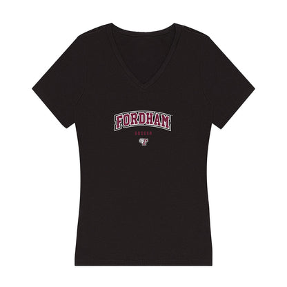 Fordham - NCAA Men's Soccer : Benji Jones - Women's V-Neck T-Shirt-0