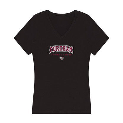 Fordham - NCAA Women's Swimming & Diving : Karina Kanary - Women's V-Neck T-Shirt-0