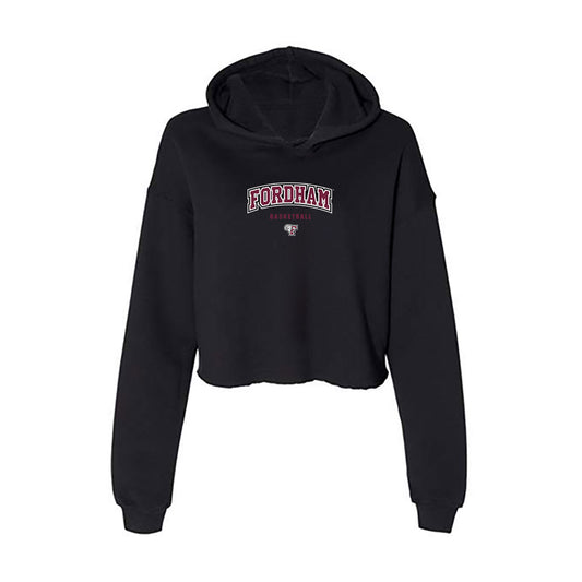 Fordham - NCAA Men's Basketball : Aidan Crotty - Classic Shersey Women's Crop Fleece Hooded Sweatshirt-0