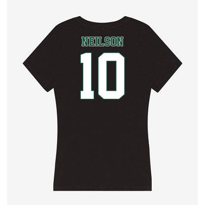 Northeastern State - NCAA Men's Basketball : Harry Neilson - Women's V-Neck T-Shirt-1