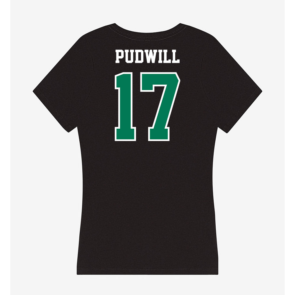 Northeastern State - NCAA Football : Nolan Pudwill - Women's V-Neck T-Shirt-1