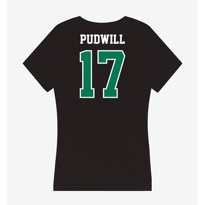 Northeastern State - NCAA Football : Nolan Pudwill - Women's V-Neck T-Shirt-1