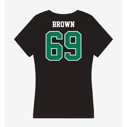 Northeastern State - NCAA Football : Rashuad Brown - Women's V-Neck T-Shirt-1