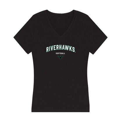 Northeastern State - NCAA Softball : Madelyn Speer - Women's V-Neck T-Shirt-0