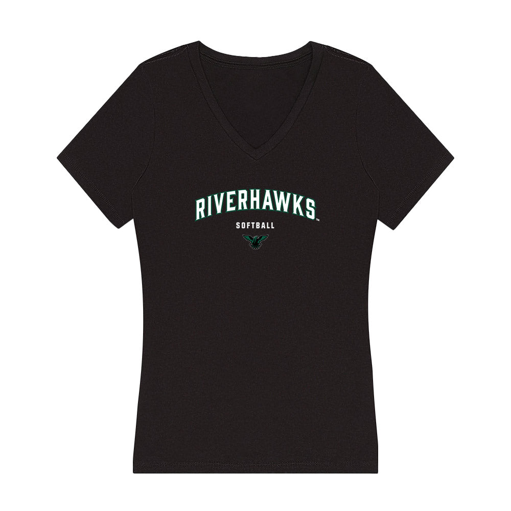 Northeastern State - NCAA Softball : Charlea Cochran - Women's V-Neck T-Shirt-0