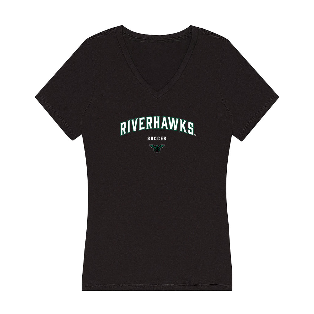 Northeastern State - NCAA Men's Soccer : Matheus Possamai - Women's V-Neck T-Shirt-0