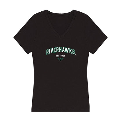 Northeastern State - NCAA Softball : Korynn Tindel - Women's V-Neck T-Shirt-0