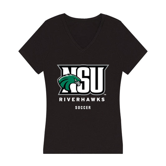 Northeastern State - NCAA Women's Soccer : Bailey Wallace - Women's V-Neck T-Shirt-0
