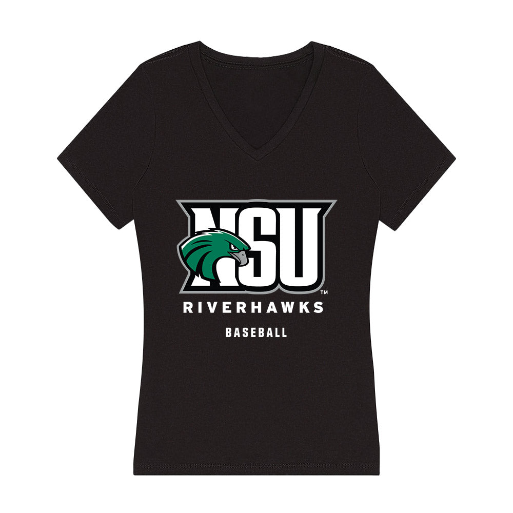 Northeastern State - NCAA Baseball : Ty Presley - Women's V-Neck T-Shirt-0