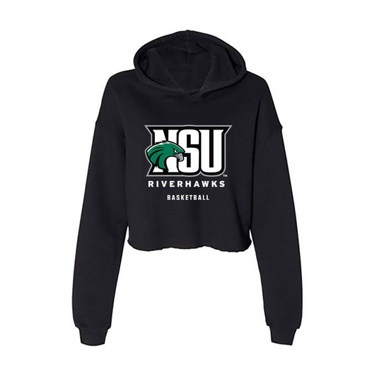 Northeastern State - NCAA Men's Basketball : Chase Clark - Women's Crop Fleece Hooded Sweatshirt-0