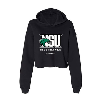 Northeastern State - NCAA Football : Caden Tahbonemah - Women's Crop Fleece Hoodie-0