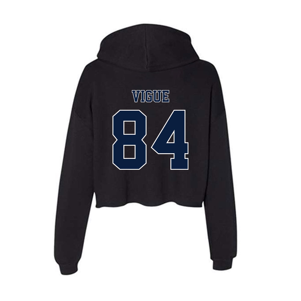Nevada - NCAA Football : Deven Vigue - Women's Crop Fleece Hooded Sweatshirt-1