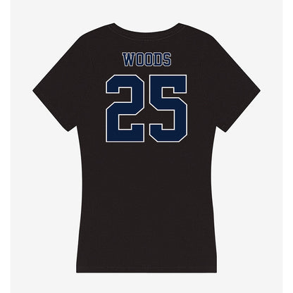 Nevada - NCAA Football : Ky Woods - Women's V-Neck T-Shirt-1