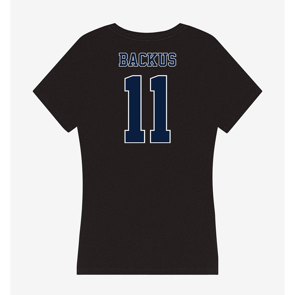 Nevada - NCAA Women's Basketball : Britain Backus - Women's V-Neck T-Shirt-1