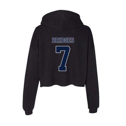 Nevada - NCAA Football : Selman Bridges - Women's Crop Fleece Hooded Sweatshirt-1