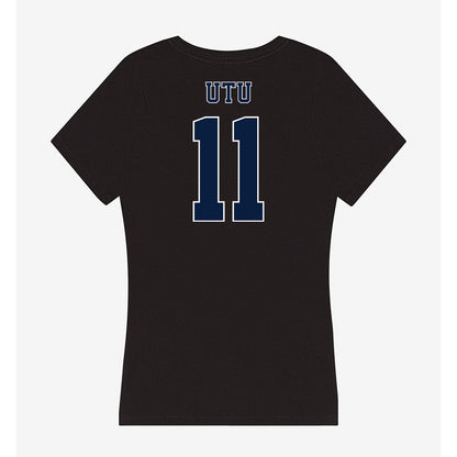 Nevada - NCAA Football : Poasa Utu - Women's V-Neck T-Shirt-1